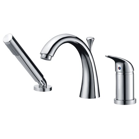 Anzzi Den Single Handle Roman Tub Faucet in Polished Chrome FR-AZ801